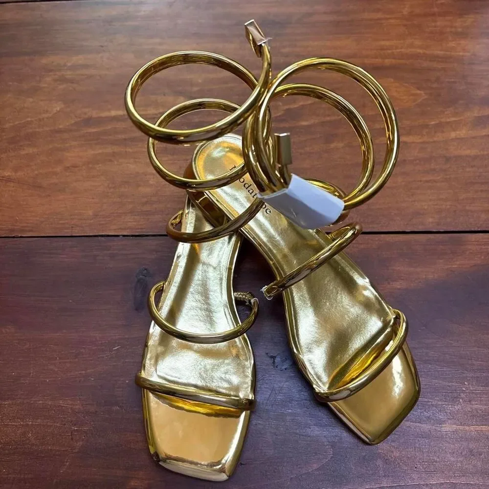 Unbranded Women's Gold Sandals